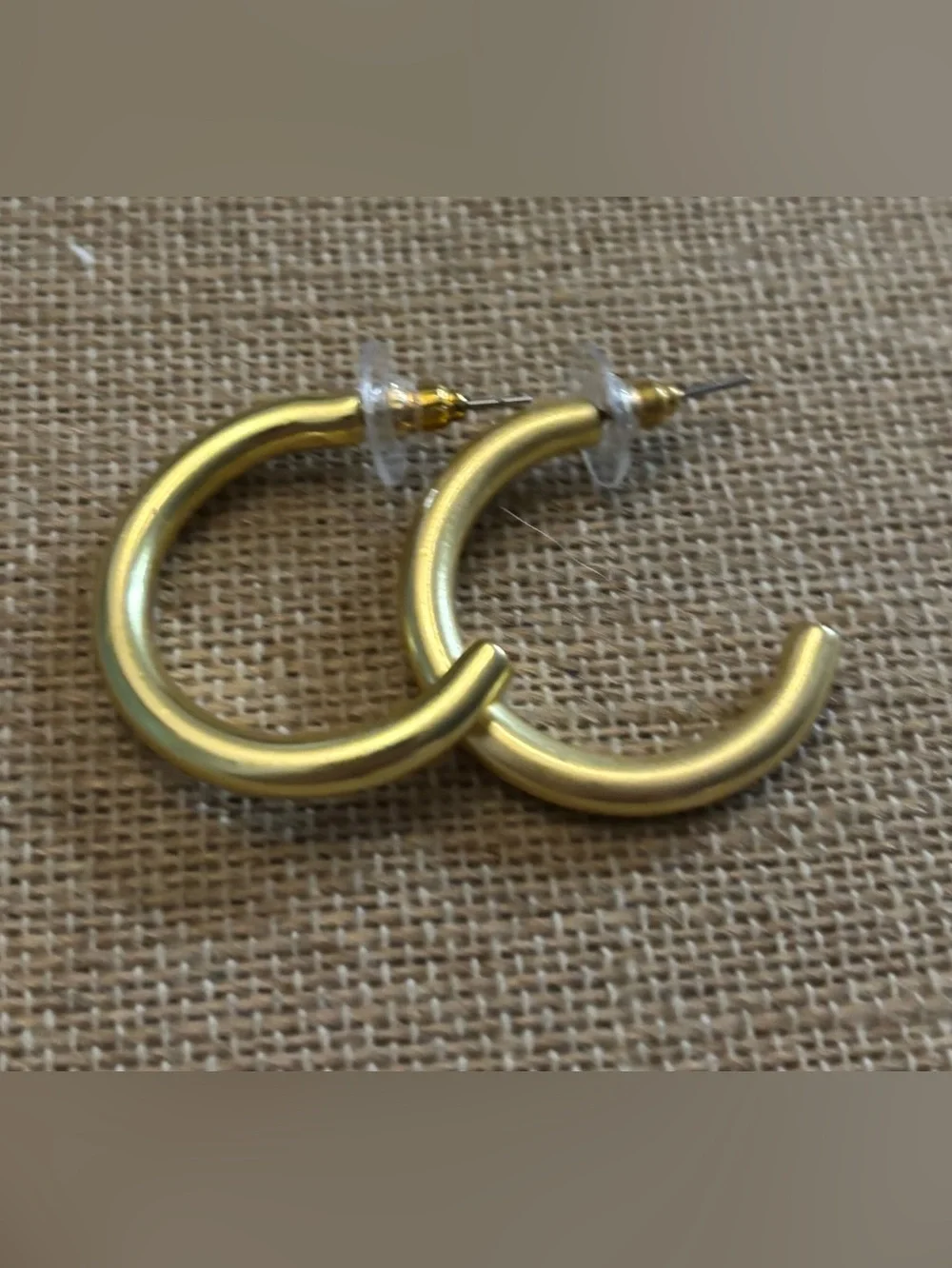 Double Hoop Design Earrings